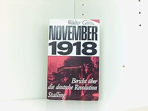 Seller image for November 1918. Bericht ber die deutsche Revolution. for sale by Book Broker