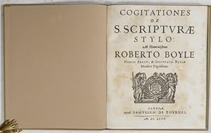Cogitationes de S. Scripture Stylo.