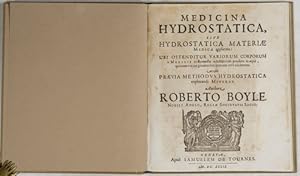 Medicina hydrostatica, sive, Hydrostatica materiae medicae applicata :