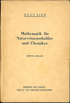 Bild des Verkufers fr Mathematik fr Naturwissenschaftler un Chemiker - Dritte Auflage zum Verkauf von Librairie de l'Anneau