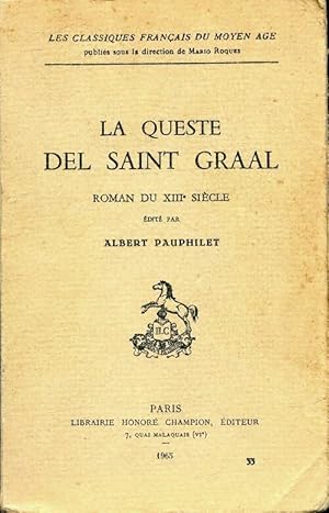 Imagen del vendedor de La queste del Saint Graal - Albert Pauphilet a la venta por Book Hmisphres