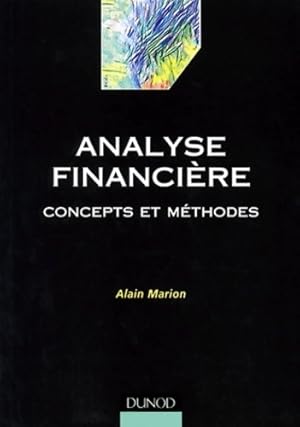 Image du vendeur pour Analyse financi?re - Alain Marion mis en vente par Book Hmisphres