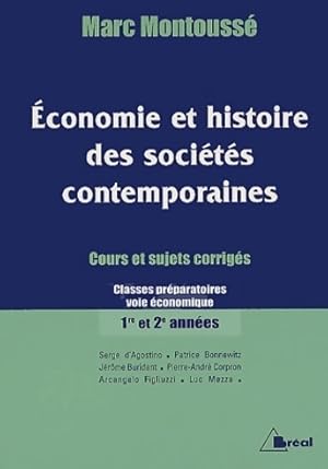 Economie et histoire des soci t s contemporaines - Marc Montouss 