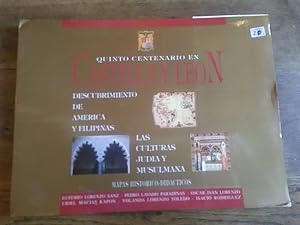 Imagen del vendedor de QUINTO CENTENARIO EN CASTILLA Y LEN. Descubrimiento de Amrica y Filipinas. La culturas juda y musulmana. Mapas histrico-diccticos a la venta por Librera Pramo