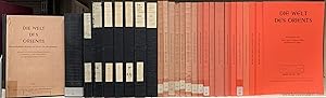 Bild des Verkufers fr Die Welt des Orients. Wissenschaftliche Beitrge zur Kunde des Morgenlandes. Volume 1 (1947) - volume 28 (1997) in 26 bindings. zum Verkauf von Emile Kerssemakers ILAB