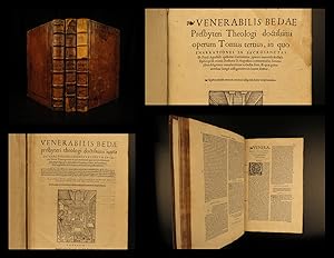 Seller image for Venerabilis Bedae presbyteri theologi doctissimi juxta ac sanctissimi, commentationum in Sacras Literas, tomus primus : in quo ea maxime quae Veteris Testamenti sunt, ita perspicue ac dilucide enarrantur, ut inter celeberrimos ejus argumenti tractatores for sale by Schilb Antiquarian