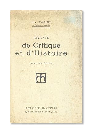 Essais de Critique et d'Histoire