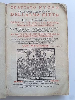 Imagen del vendedor de Trattato nuovo delle cose maravigliose dell alma citt di Roma a la venta por Sokol Books Ltd. ABA ILAB