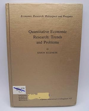 Bild des Verkufers fr Quantitative Economic Research, Trends and Problems: Fiftieth Anniversary Colloquium VII (Economic Research: Retrospect and Prospect) zum Verkauf von Easy Chair Books