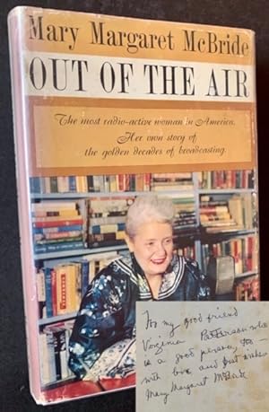 Bild des Verkufers fr Out of the Air: The Most Radio-Active Woman in America--Her Own Story of the Golden Decades of Broadcasting zum Verkauf von APPLEDORE BOOKS, ABAA