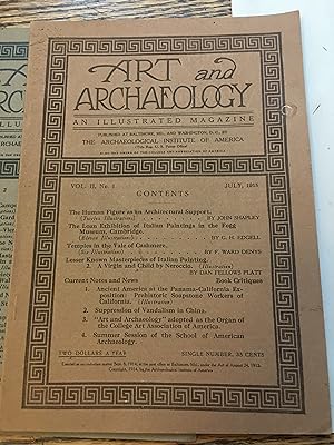 Seller image for Art and Archaeology. An Illustrated Magazine. July 1915 for sale by Bristlecone Books  RMABA