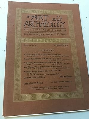Seller image for Art and Archaeology. An Illustrated Magazine. Sept 1914 for sale by Bristlecone Books  RMABA