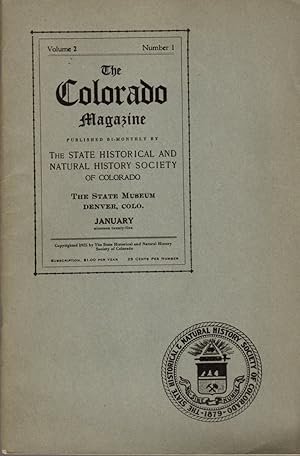 Imagen del vendedor de The Colorado Magazine: Vol. 2, No. 1: Denver, Colorado, January, 1925 a la venta por Clausen Books, RMABA