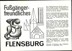 Bild des Verkäufers für Ansichtskarte / Postkarte Flensburg in Schleswig Holstein, Einweihung Fußgängerbereich 1977 zum Verkauf von akpool GmbH