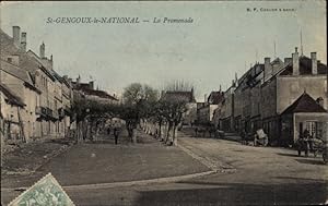 Bild des Verkufers fr Ansichtskarte / Postkarte Saint Gengoux le National Sane et Loire, La Promenade zum Verkauf von akpool GmbH