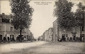 Imagen del vendedor de Ansichtskarte / Postkarte Cholet Maine et Loire, Place de la Gare et Rue du Paradis a la venta por akpool GmbH