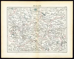 Antique Map-RUSSIA-MOSKOW-NOVGOROD-Jacob Kuyper-1880