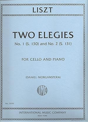 Liszt: Two Elegies for cello and piano.