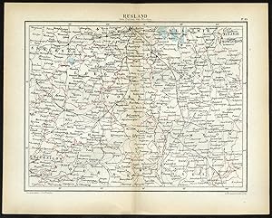 Antique Map-RUSSIA-MOSKOW-TULA-Jacob Kuyper-1880