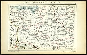 Antique Map-RUSSIA-UKRAINE-KIEV-VOLHYNIA-PODOLIA-Jacob Kuyper-1880