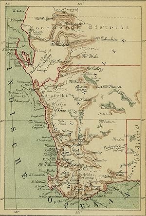 Antique Map-WESTERN AUSTRALIA-PERTH-Jacob Kuyper-1880