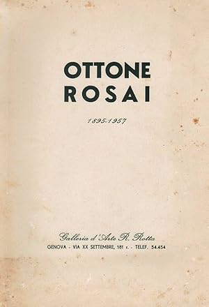 Imagen del vendedor de Ottone Rosai 1895-1957. a la venta por DARIS SAS