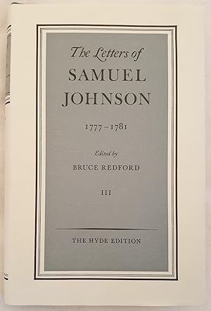 THE LETTERS OF SAMUEL JOHNSON VOLUME III - 1777-1781,