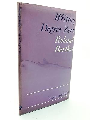 Seller image for Writing Degree Zero ( uncorrected proof copy ) for sale by Cheltenham Rare Books
