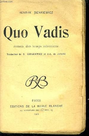Bild des Verkufers fr Quo Vadis zum Verkauf von Le-Livre