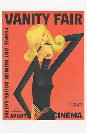 Immagine del venditore per Greta Garbo American Magazine Art Deco Painting Cover Comic Postcard venduto da Postcard Finder