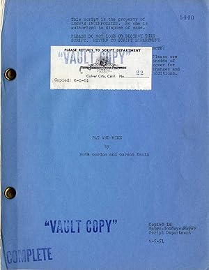 Seller image for PAT AND MIKE (1952) Film script by Ruth Gordon, Garson Kanin dated Jun 6, 1951 for sale by Walter Reuben, Inc., ABAA, ILAB