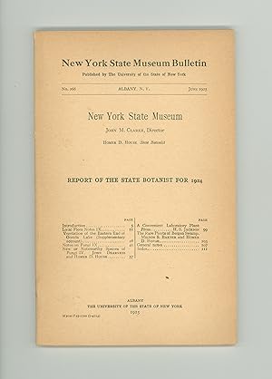 Imagen del vendedor de Report of the State Botanist, Homer D. House, Fungi, Bergen Swamp Genesee County; also Eastern End of Oneida Lake. New York State Museum Bulletin No. 266 . First Edition, Published June 1925. Vintage Natural History Book. a la venta por Brothertown Books