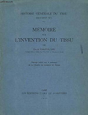 Seller image for Mmoire sur l'invention du tissu. for sale by JLG_livres anciens et modernes