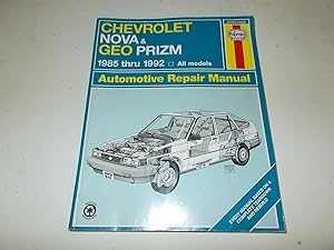 Seller image for Chevrolet Nova & Geo Prizm 1985 thru 1992 Automotive Repair Manual for sale by Paradise Found Books