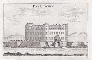 Bild des Verkufers fr Finf Khirchen" - Schloss Fnfkirchen Steinebrunn Drasenhofen zum Verkauf von Antiquariat Steffen Vlkel GmbH