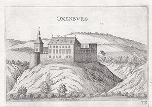 "Oxenburg" - Schloss Ochsenburg Traisen Ansicht Kupferstich
