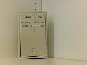 Bild des Verkufers fr Adress-Kalender fr die Kniglichen Haupt- und Residenz-Stdte Berlin und Potsdam auf das Jahr 1826 zum Verkauf von Book Broker