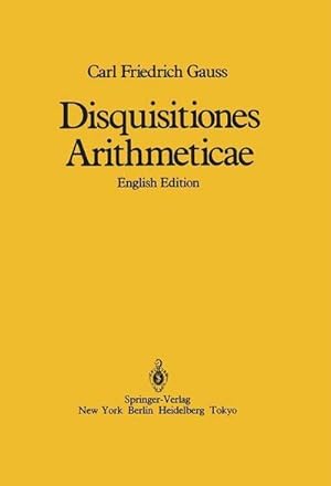 Seller image for Disquisitiones Arithmeticae for sale by AHA-BUCH GmbH