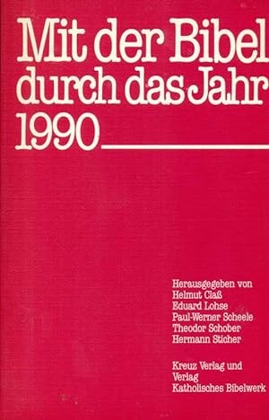 Seller image for Mit der Bibel durch das Jahr 1990. for sale by Online-Buchversand  Die Eule