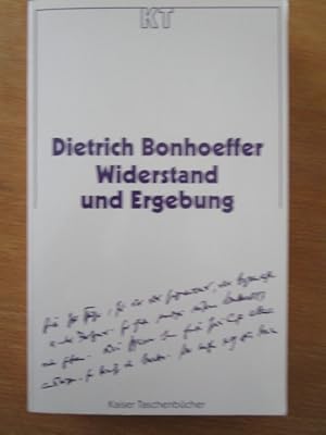 Bild des Verkufers fr Widerstand und Ergebung. Briefe und Aufzeichnungen aus der Haft. zum Verkauf von Antiquariat Gisa Hinrichsen