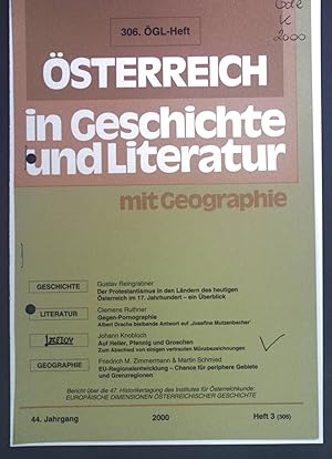 Seller image for Auf Heller, Pfennig und Groschen: Zum Abschied von einigen vertrauten Mnzbezeichnungen. - aus: sterreich in Geschichte und Literatur mit Geographie 44. Jahrgang Heft 3. for sale by books4less (Versandantiquariat Petra Gros GmbH & Co. KG)