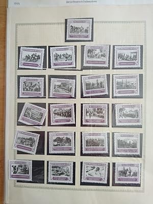 Briefverschlußmarken / Vignetten - Erster Weltkrieg 1914 - 1918 : 7 Marken