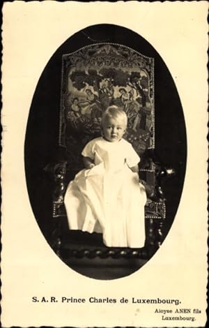 Prinz Charles von Luxemburg Postkarte 
