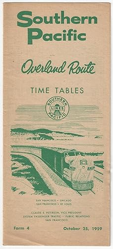 Imagen del vendedor de Overland Route Time Tables a la venta por Tschanz Rare Books