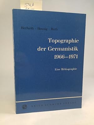 Seller image for Topographie der Germanistik. Standortbestimmungen 1966-1971 for sale by ANTIQUARIAT Franke BRUDDENBOOKS