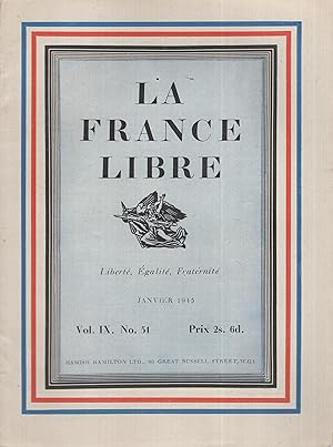 Seller image for France libre; libert, galit, fraternit. for sale by PRISCA