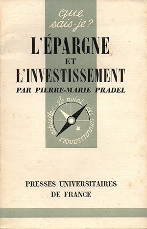Seller image for l'epargne et l'investissement for sale by secretdulivre