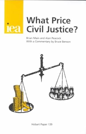 Image du vendeur pour What Price Civil Justice mis en vente par GreatBookPrices