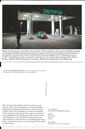 Image du vendeur pour Francis Als : Lada Kopelka Project Brussels - St Petersburg, April 16-21, 2014 (postcard) mis en vente par The land of Nod - art & books