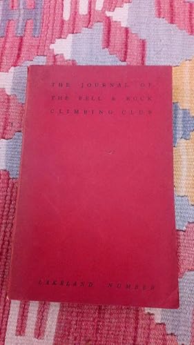 Seller image for The Journal of the Fell & Rock Climbing Club (Volume XI, Lakeland Number) for sale by Le Plessis Books